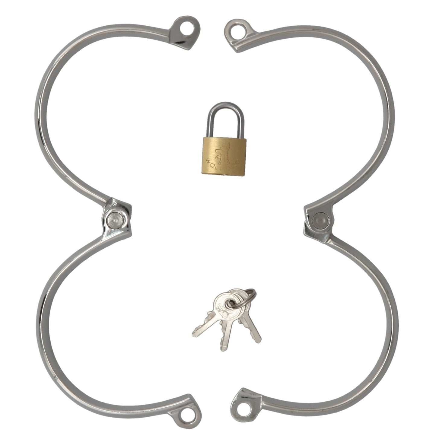 WRIST CUFFS STAINLESS WITH LOCK