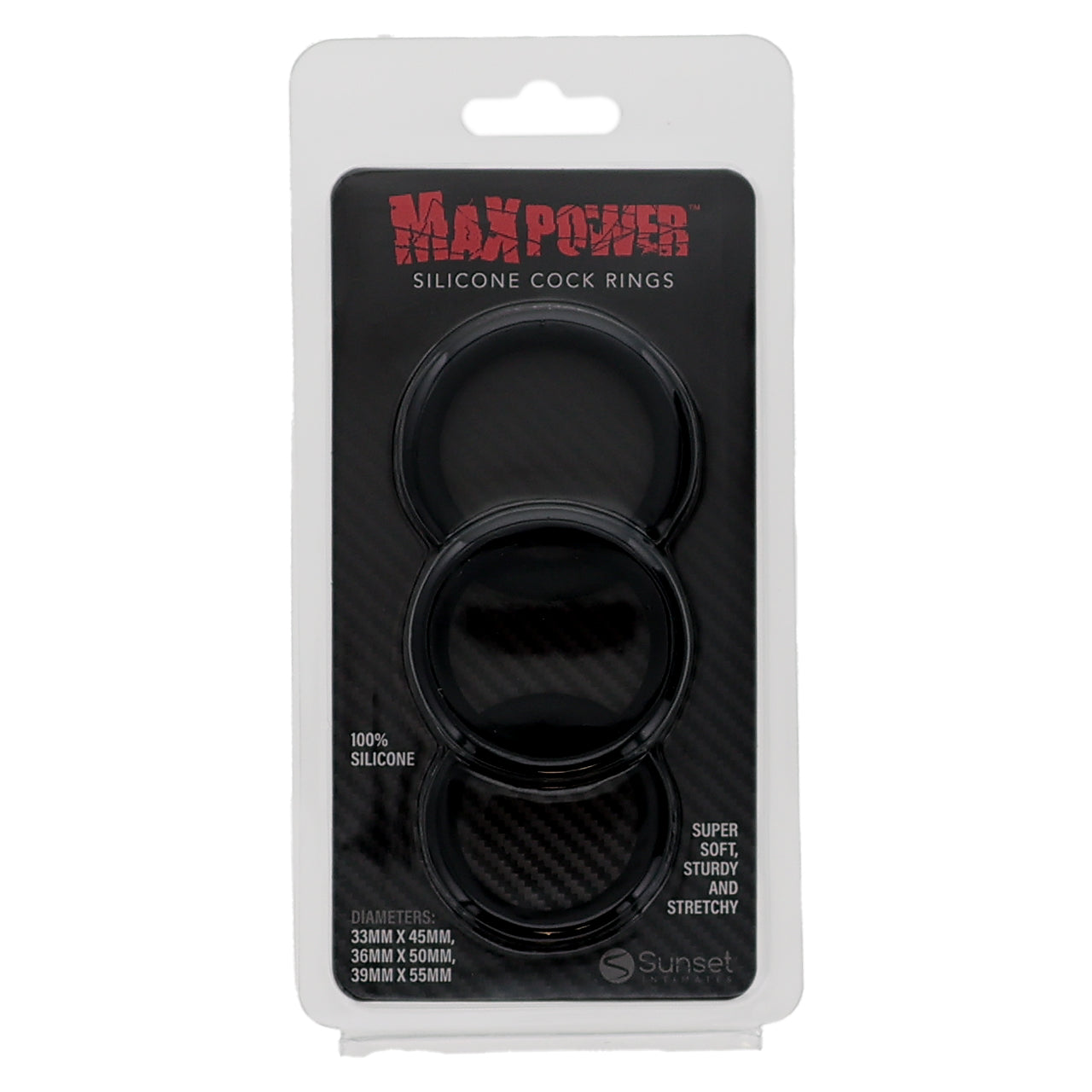 Silicone Cock Ring Set - Max Power