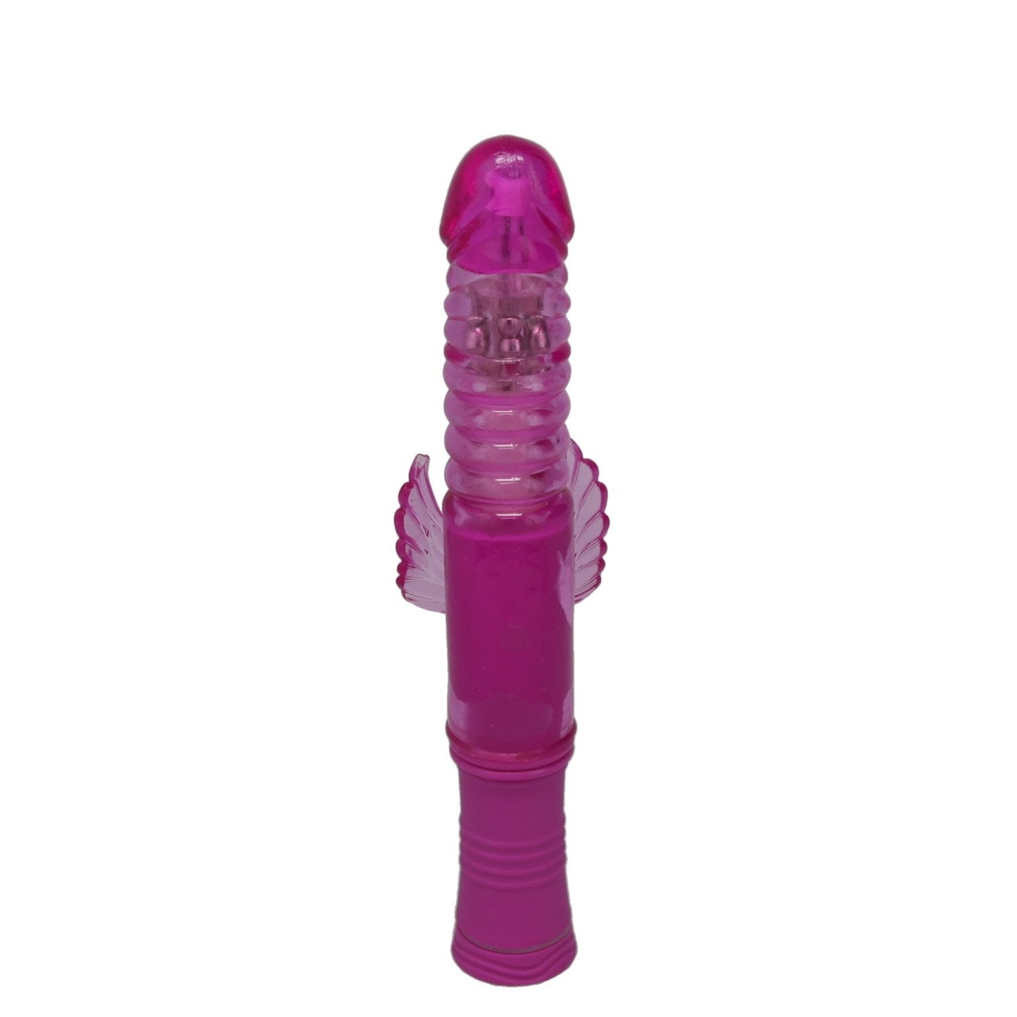 Thrusting Rabbit Vibe with Spinning Beads - First Time Bunny Thruster