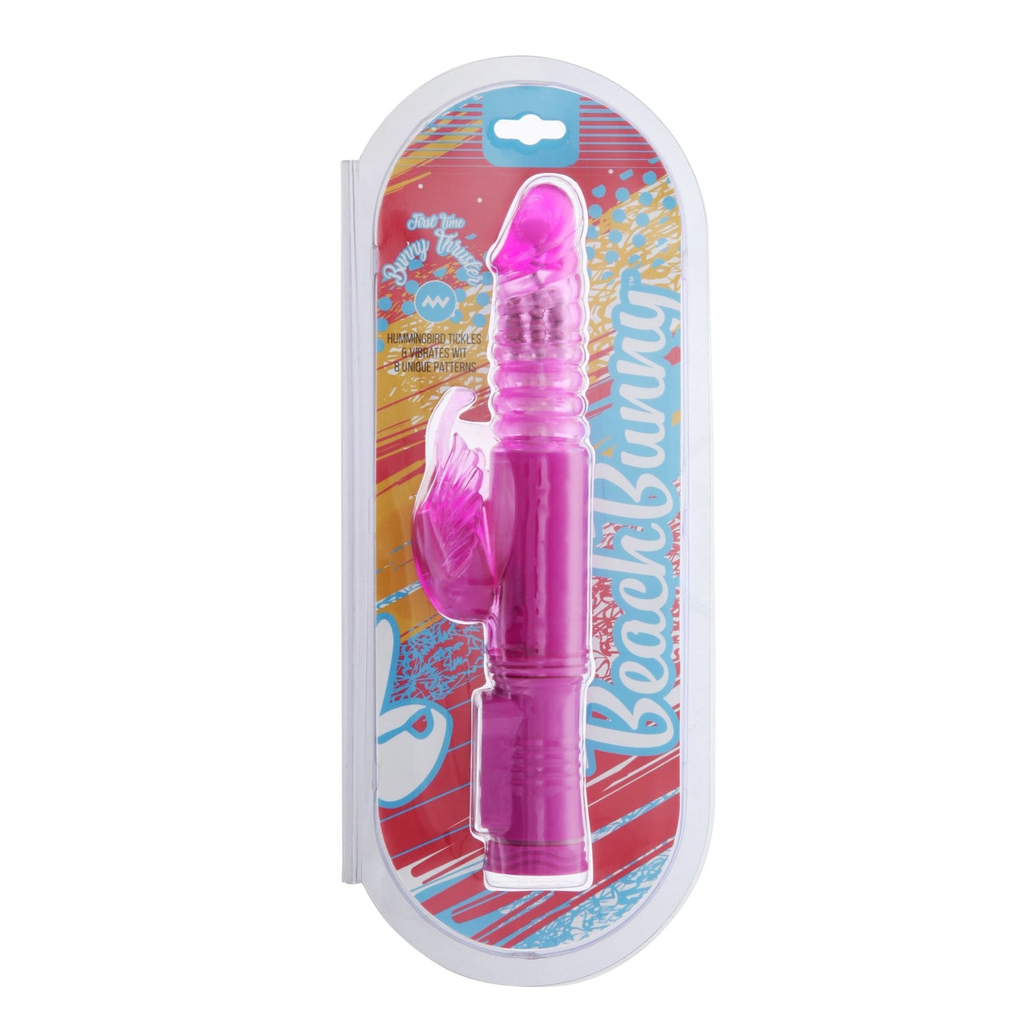 Thrusting Rabbit Vibe with Spinning Beads - First Time Bunny Thruster