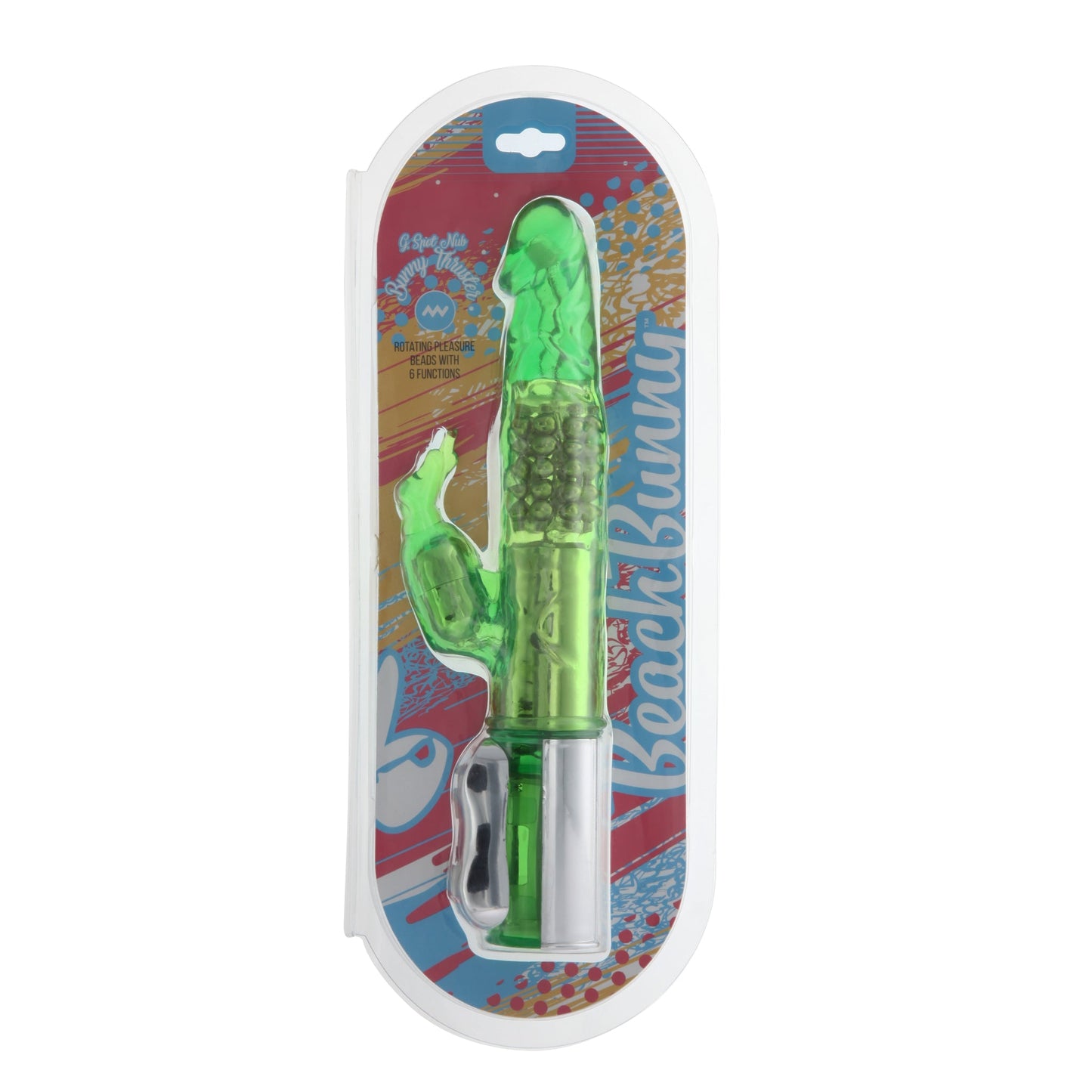 Realistic Shaped Rabbit Vibe with Beads - G-Spot Nub Bunny Teaser