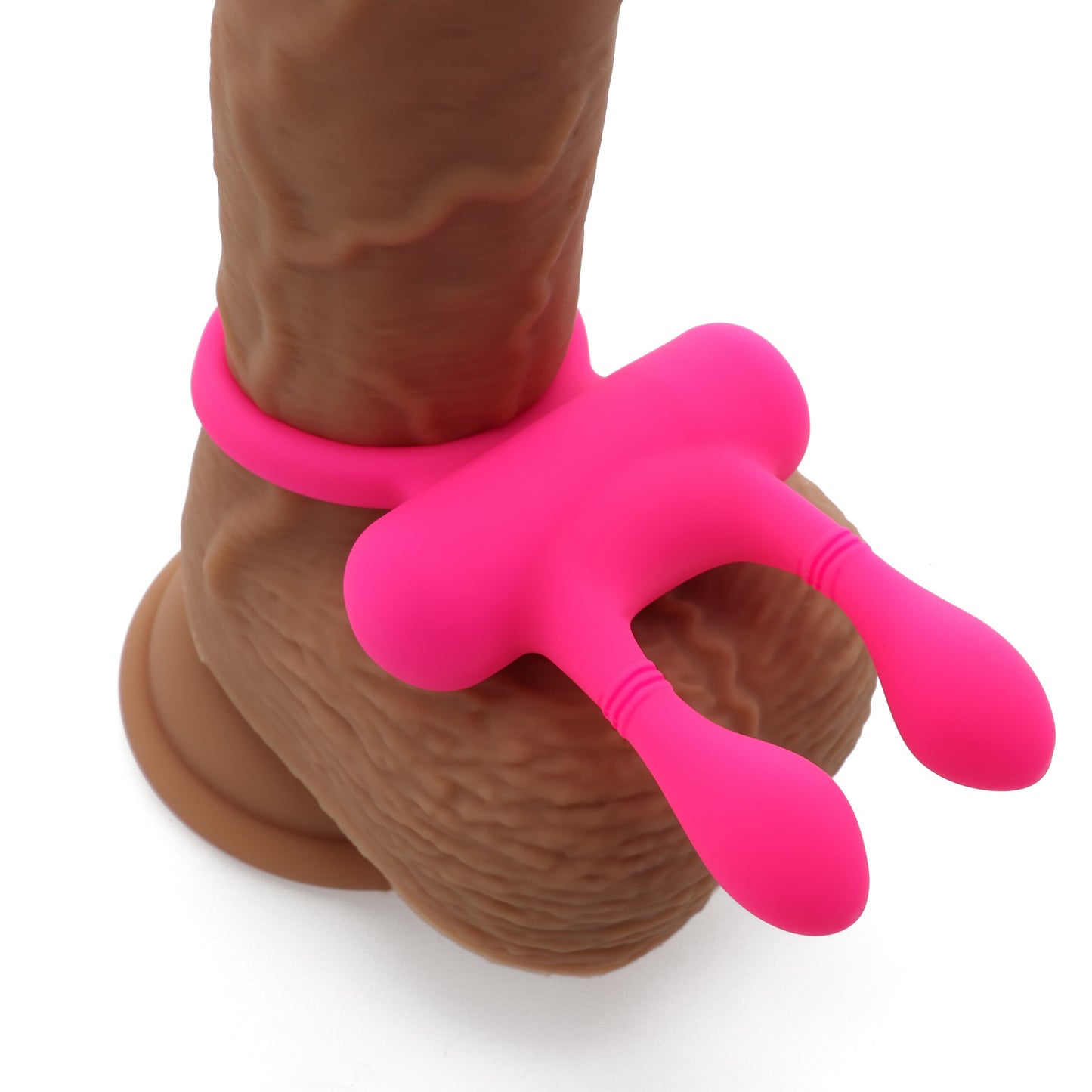 Vibrating Cock Ring with Clit Tickler - My Little Pet