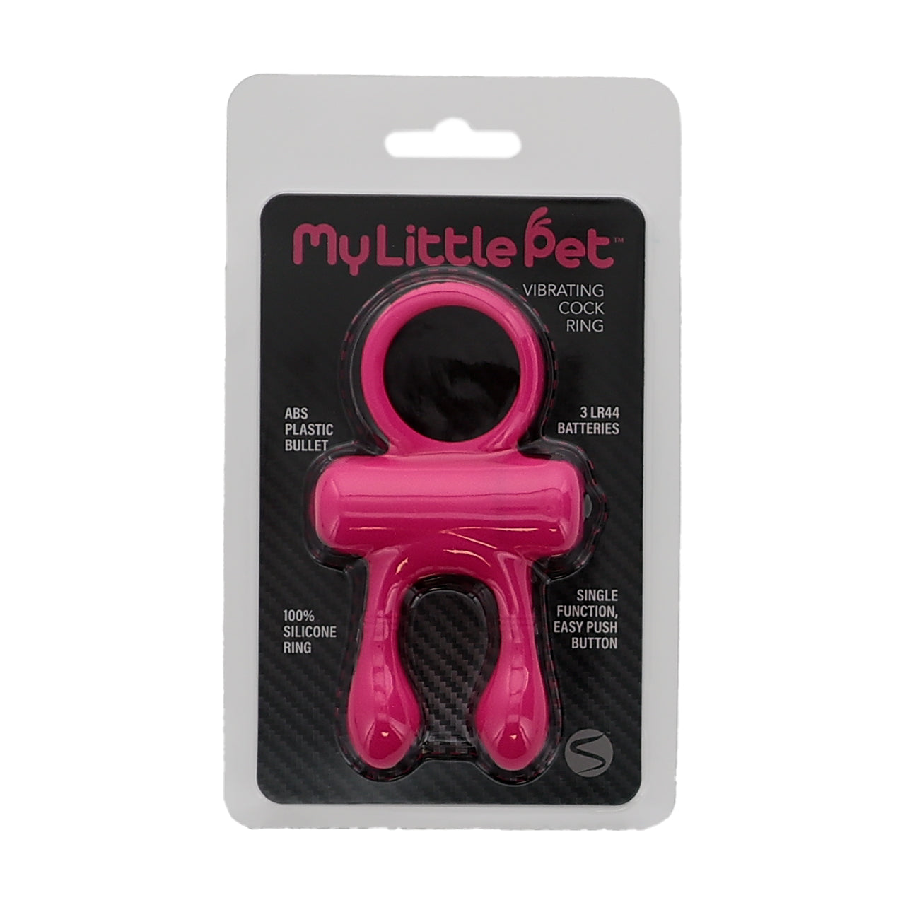 Vibrating Cock Ring with Clit Tickler - My Little Pet