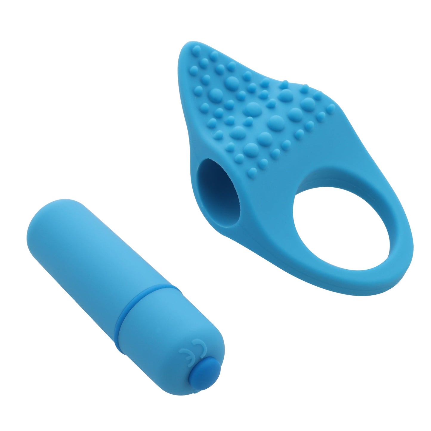 Vibrating Combo Cock Ring and Finger Vibe - Your Turn