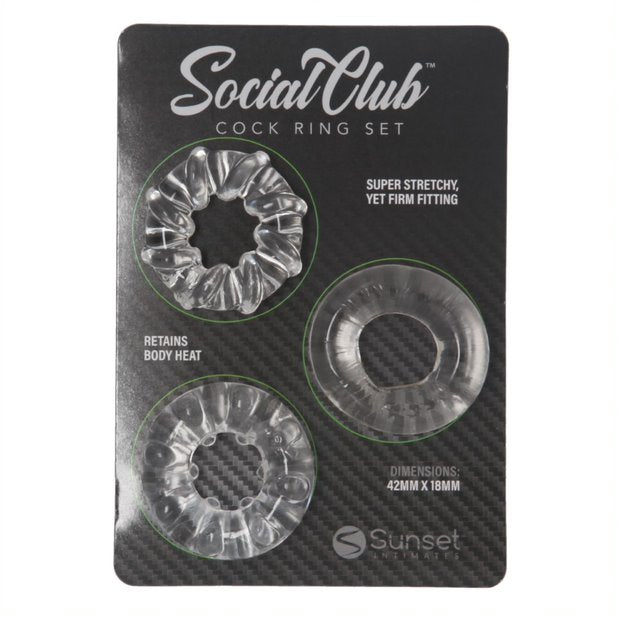 Social Club Cock Ring Set