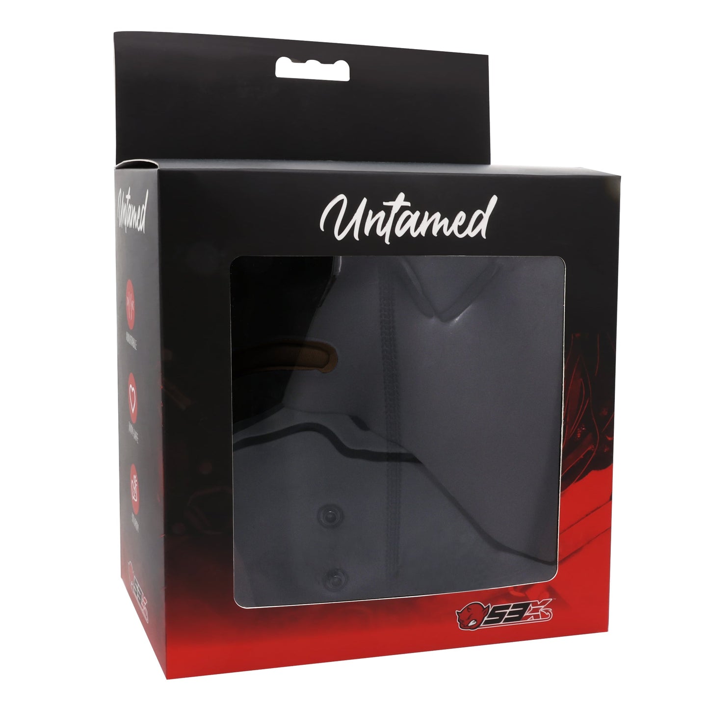 UNTAMED BLACK/BROWN SPANDEX DOG HOOD