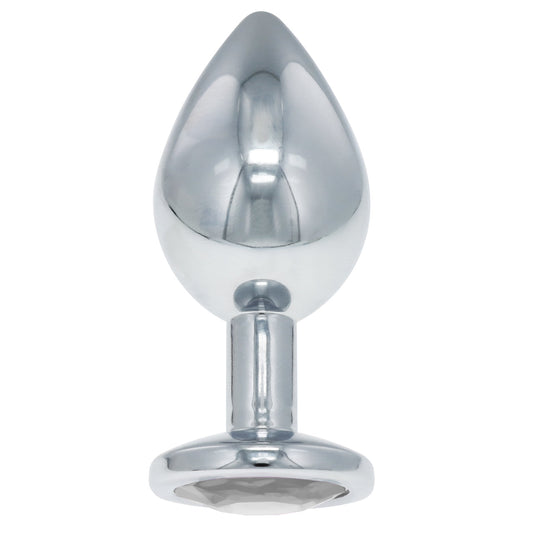 BJ STAINLESS STEEL PLUG SMALL - CLEAR