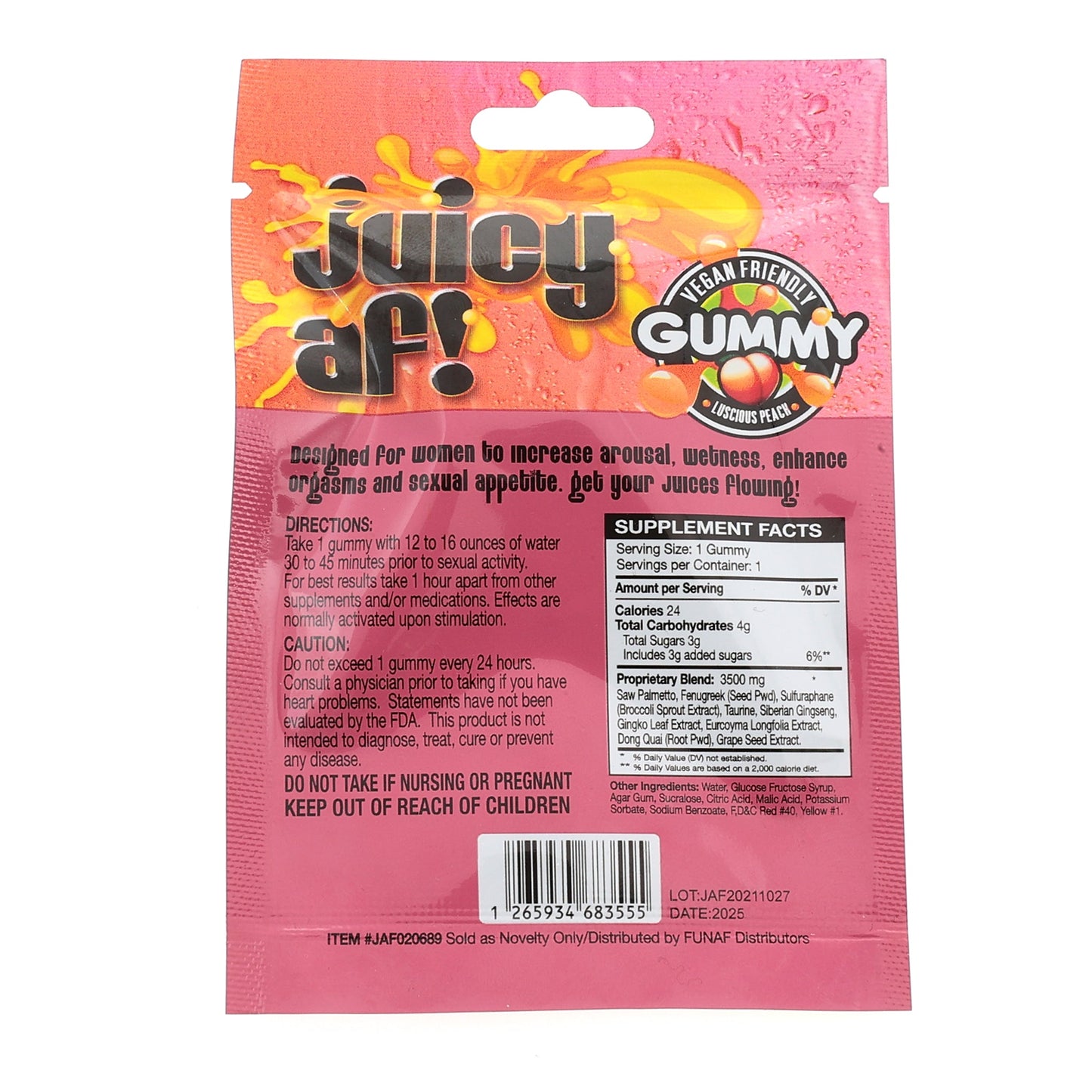 JUICY AF GUMMY FEMALE SUPPLEMENT