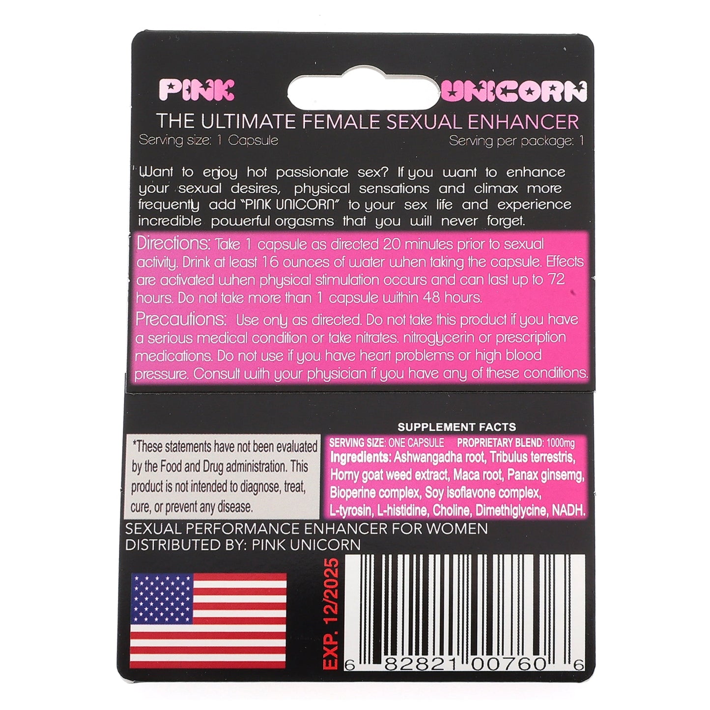 PINK UNICORN FEMALE SUPPLEMENT