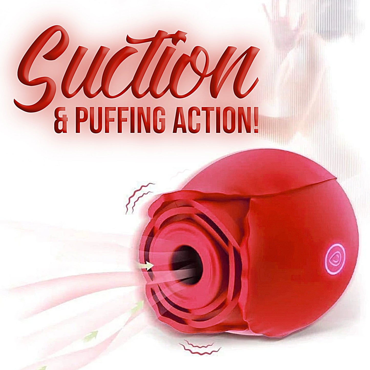 Air-Pulsating Rose Massager - The Blossom